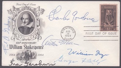 IRA GERSHWIN - FIRST DAY COVER SIGNED WITH CO-SIGNERS
