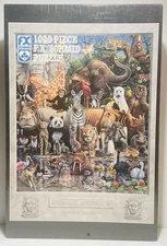 1995 Family Reunion 1000 Piece F. X. Schmid Puzzle by Royce McClure NOS Sealed.