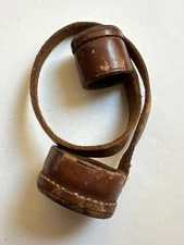 Genuine leather Lyman Alaskan scope covers, brown