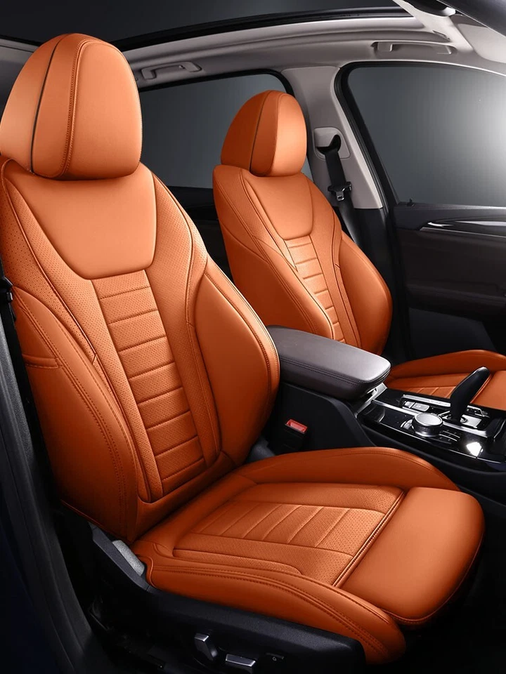 JUEGO COMPLETO DE 5 FUNDAS DE ASIENTO DE COCHE PERSONALIZADAS IMPERMEABLES BMW X3 MOTOPTES 2014-2024 Foto 3 de 4