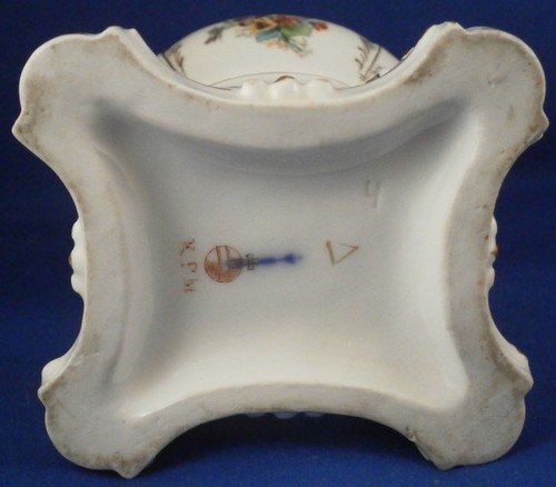 Antique 19thC KPM Berlin Porcelain Potpourri Dish Porzellan Duftschale Vase - Picture 10 of 11