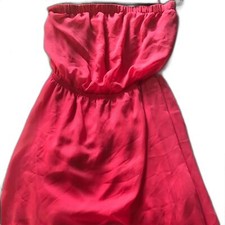 Express Strapless Dress. CORAL Size Medium