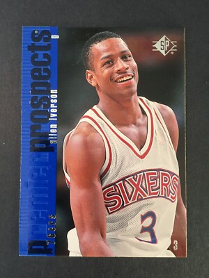 ALLEN IVERSON Sixers HOF 1996-97 Upper Deck SP Rookie RC Card #141