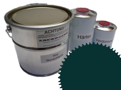 1,5 Liter Set 2K Bodenfarbe Fussboden RAL 5020 Vinyl-Epoxid-Lack Lackpoint Glan