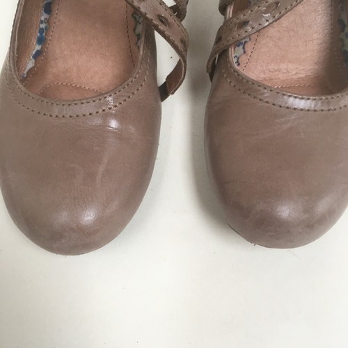 HOTTER HEELS LOW HEELS Pumps Mocha Brown Light Cone LEATHER Womens UK 4 37 - Picture 5 of 15