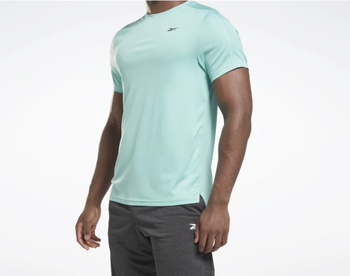 Reebok Men's Workout Ready Tech T-Shirt semi Classic Teal , Size M , HK4447 NEW - Picture 2 of 7
