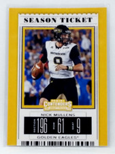 2019 Panini Contenders Draft Picks #76 Nick Mullens Card