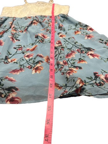 By & By lace cut out chiffon floral sleeveless tank summer dress teens 11  - Bild 4 von 6