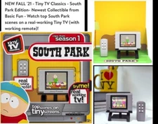 Tiny TV Classics South Park Edition Real Working Mini Television Remote NEW Toy
