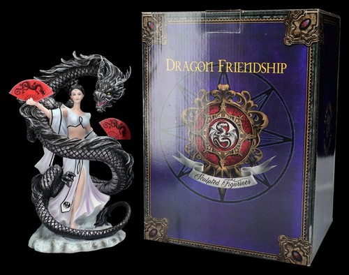 Anne Stokes Figur - Dragon Dancer - Schwarzer Drache Fantasy Dekofigur Tänzerin - Bild 8 von 8