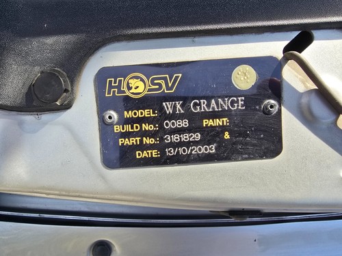 2003 HSV WK GRANGE 5.7 ltr V8 - Picture 18 of 24