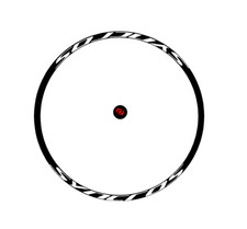 adesivi cerchi bici - 8 adesivi SYNCROS - H 1,8 cm  raggio cerchio 61 cm