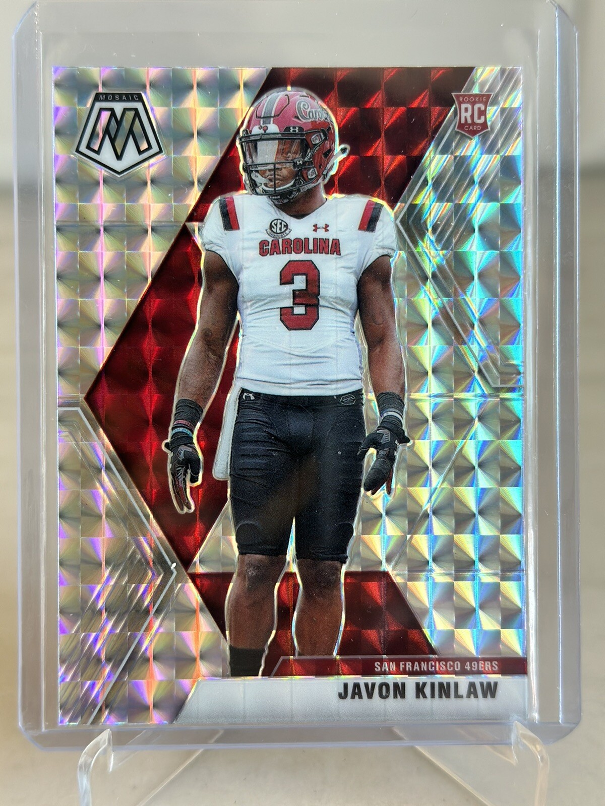 Javon Kinlaw Panini Mosaic #247 Silver