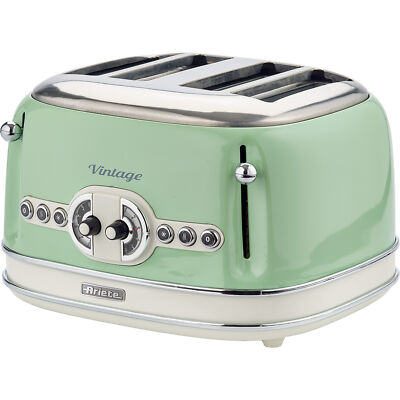 Ariete Vintage 4-Schlitz-Toaster 156, hellgrün