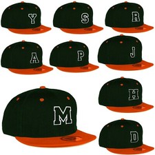 Youth Kids Adult Size Snapback Flat Orange Peak Hat Casual Baseball Boy Men Cap