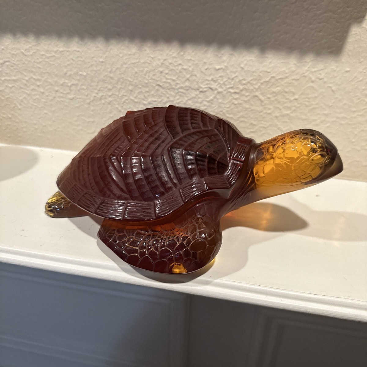 Lalique Rhinoceros Toba 希少色 Amber Lalique Rhinoceros Toba