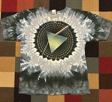 Vintage 2004 Pink Floyd Dark Side of the Moon Tye Dye Tee - Liquid Blue - Size L