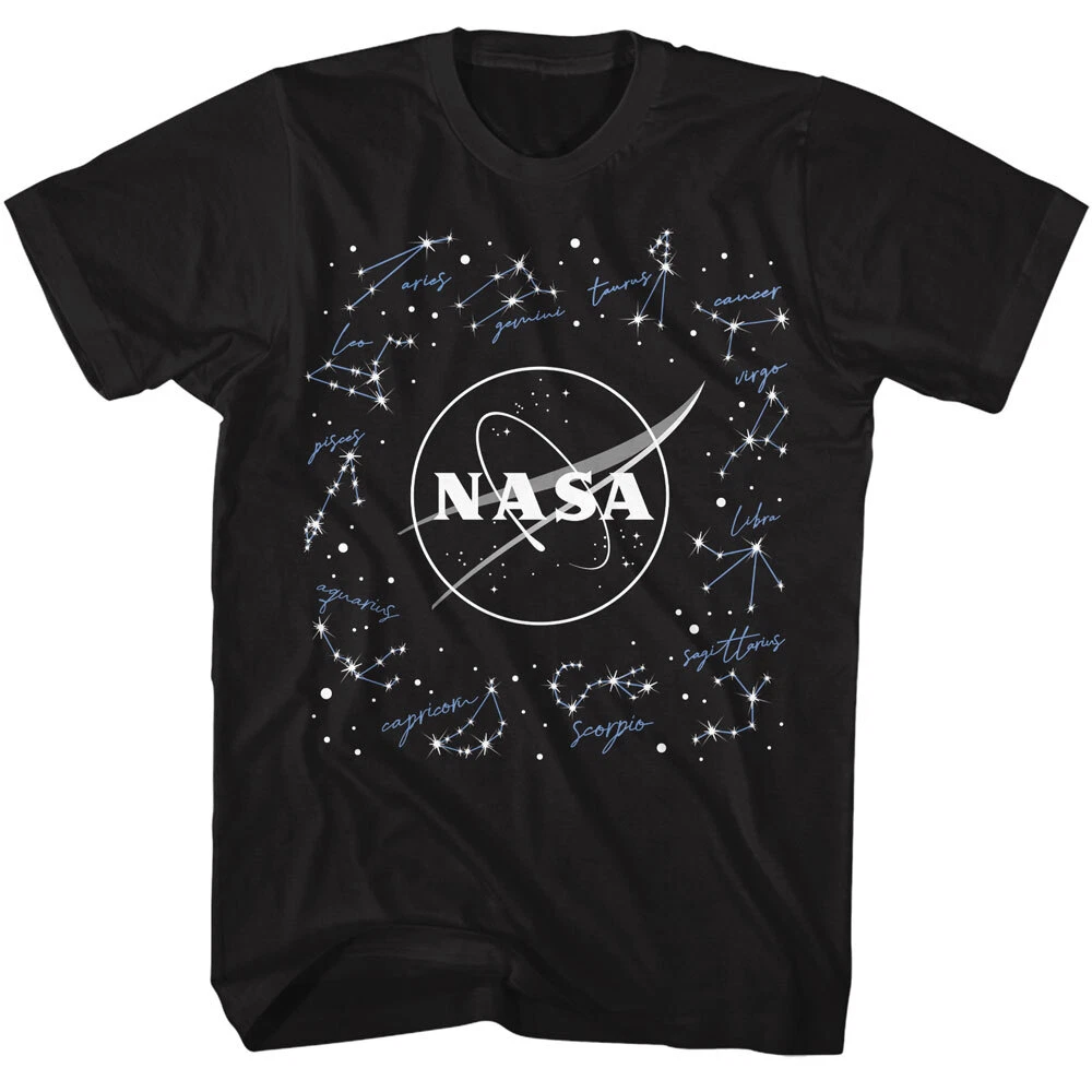 Nasa Polpetta Logo Zodiaco Nomi Con Stars Uomo T Shirt