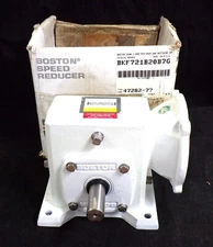 BOSTON RIGHT ANGLE WORM GEAR SPEED REDUCER, BKF-721B20B7G, 20:1, 1750 RPM