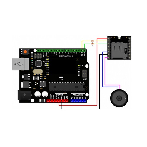 RCmall Mini MP3 Player Simplified Speaker Sound Module for Arduino UNO - Picture 7 of 9