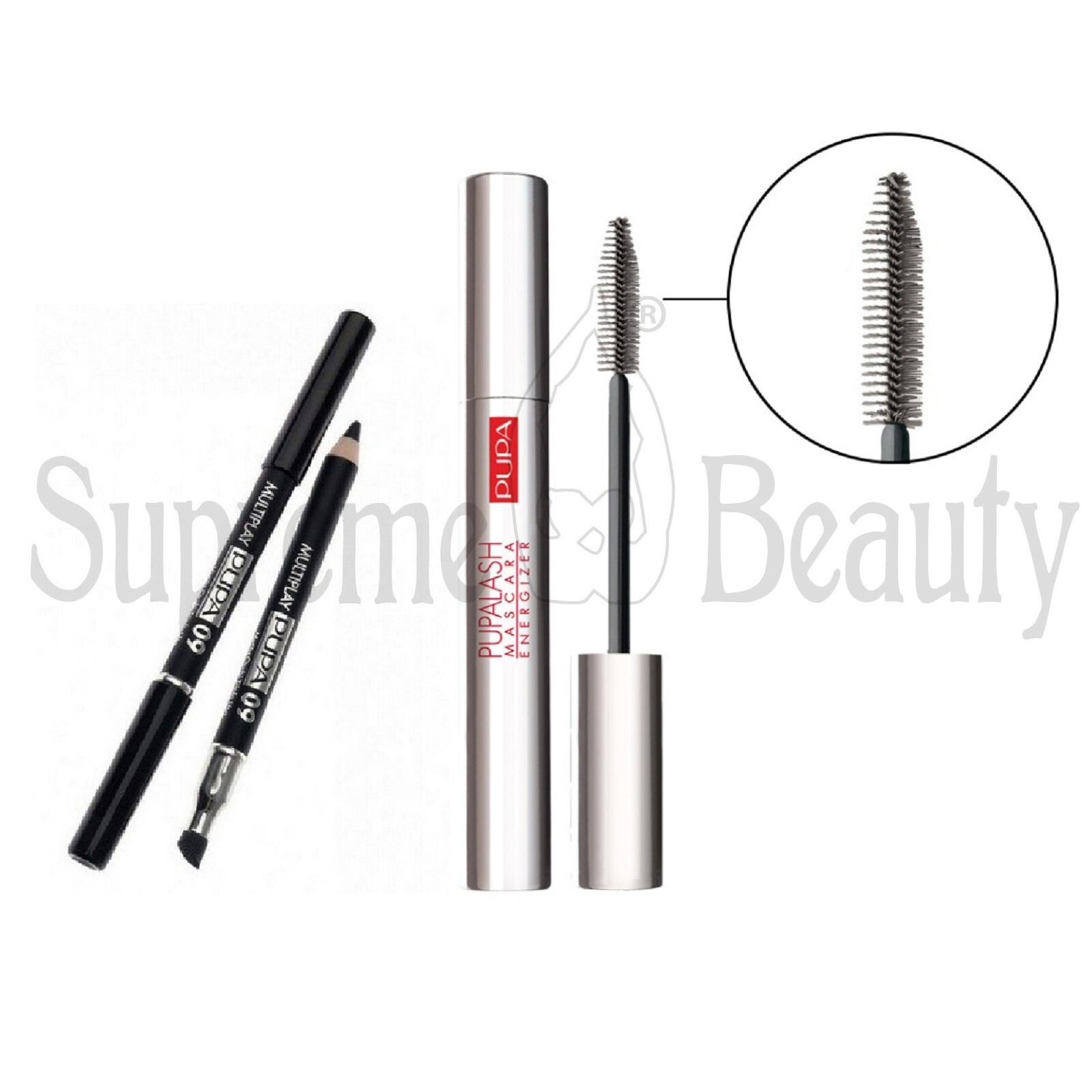PUPA LASHES MASCARA ENERGIZER + MINI MATITA OCCHI MULTIPLAY 09 NERA