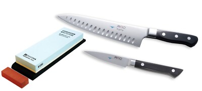 Profiset 3 tlg.: Mac Professional Kochmesser & Schälmesser & Chroma Schleifstein