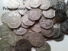 SELECTION OF 2012 GB OLYMPIC CIRCULATED 50P FIFTY PENCE COIN COLLECTION - Available on eBay