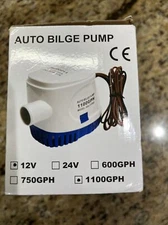 1100GPH Automatic Submersible Boat Bilge Water Pump 12V 3.8A Auto Float Switch!