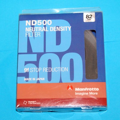 Manfrotto 82mm Circular ND500 Lens Filter with Stop #MFND500-82