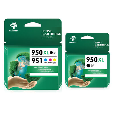 Printer Ink Cartridges For HP Officejet Pro 8710 950XL & 951XL Ink