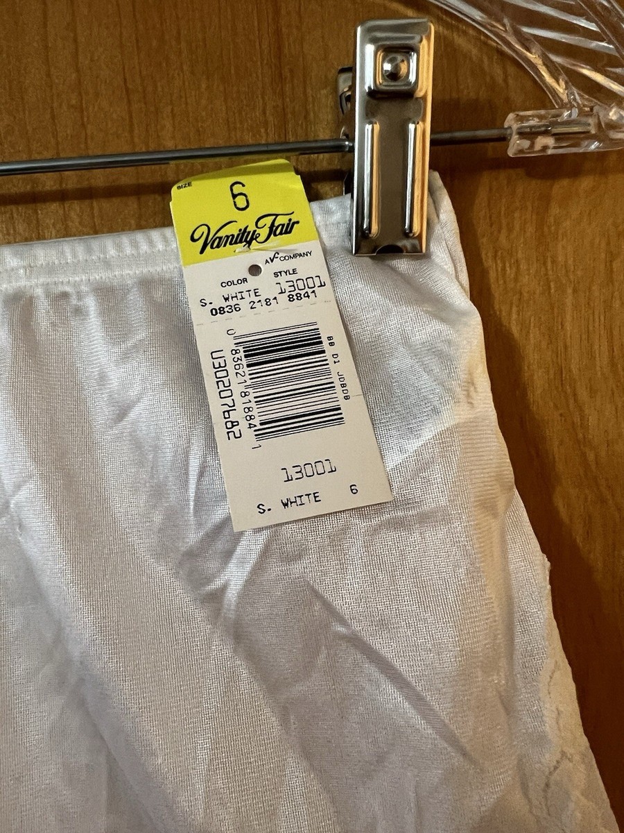 Vanity Fair Lace Brief Panties Nylon Vintage 13001 S. White Panty