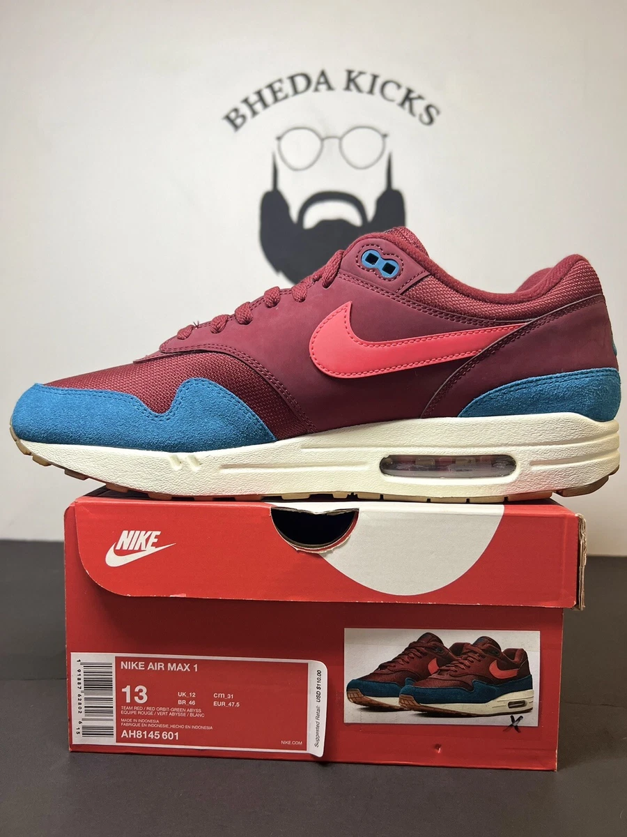 Buy Air Max 1 'Burgundy Teal' - AH8145 601