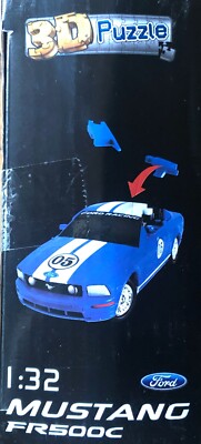 FORD MUSTANG FR500C PUZZLE 66pcs 1/32 | eBay