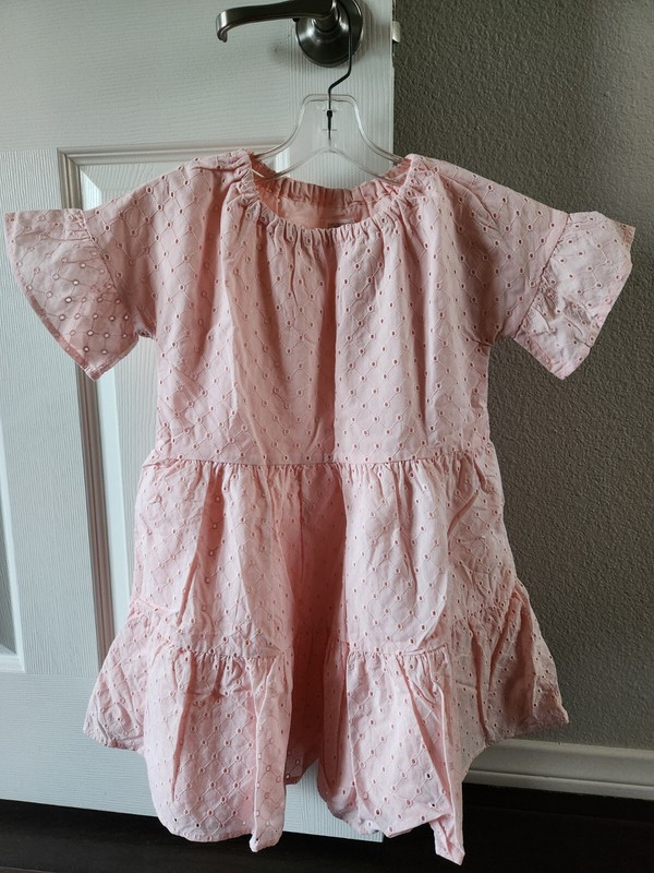 GYMBOREE PINK SPRING 100% COTTON DRESS - SIZE M (7-8)