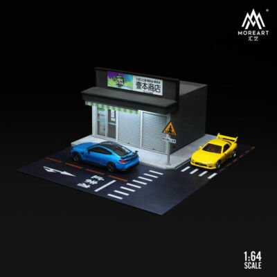 Time Micro 1:64 MoreArt Led light Diorama Street Shop | eBay