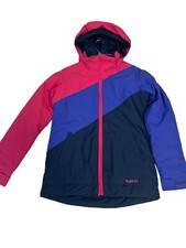 BURTON Girls Hart Jacket Navy/Purple/Pink Dryride Large 14 16