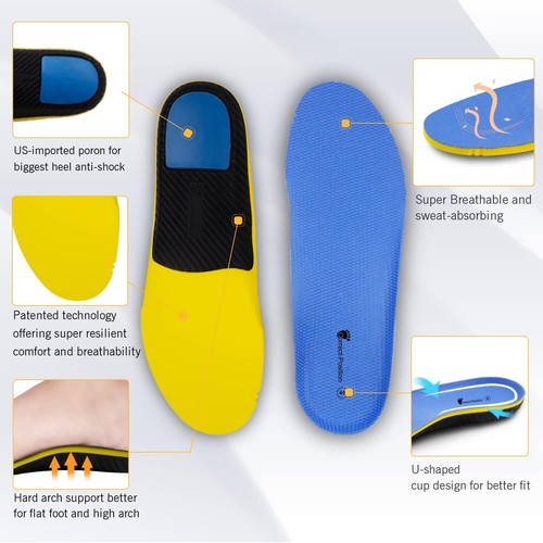 Memory Foam Insoles Orthotic Insoles Arch Support Insoles for Men&Women - Picture 4 of 7