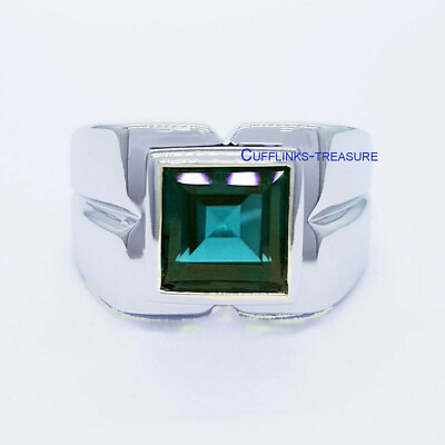 Natural London Blue Topaz Gemstone with 925 Sterling Silver Ring For ...