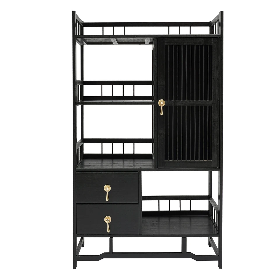 4层客厅储物柜厨房电器柜竹柜新品 — 第 4/4 张图片