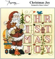 Imaginating CHRISTMAS JOY Cross Stitch Leaflet Only by Diane Arthurs Santa Claus
