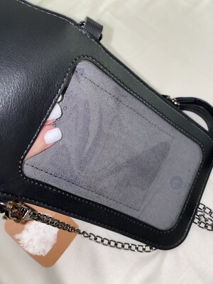 ☆ ☆ Nam Black CKJ Tag Phone Crossbody HP2073 00 Micro-Pak Cell Phone Crossbody Bag. Black w/Adjustable Strap