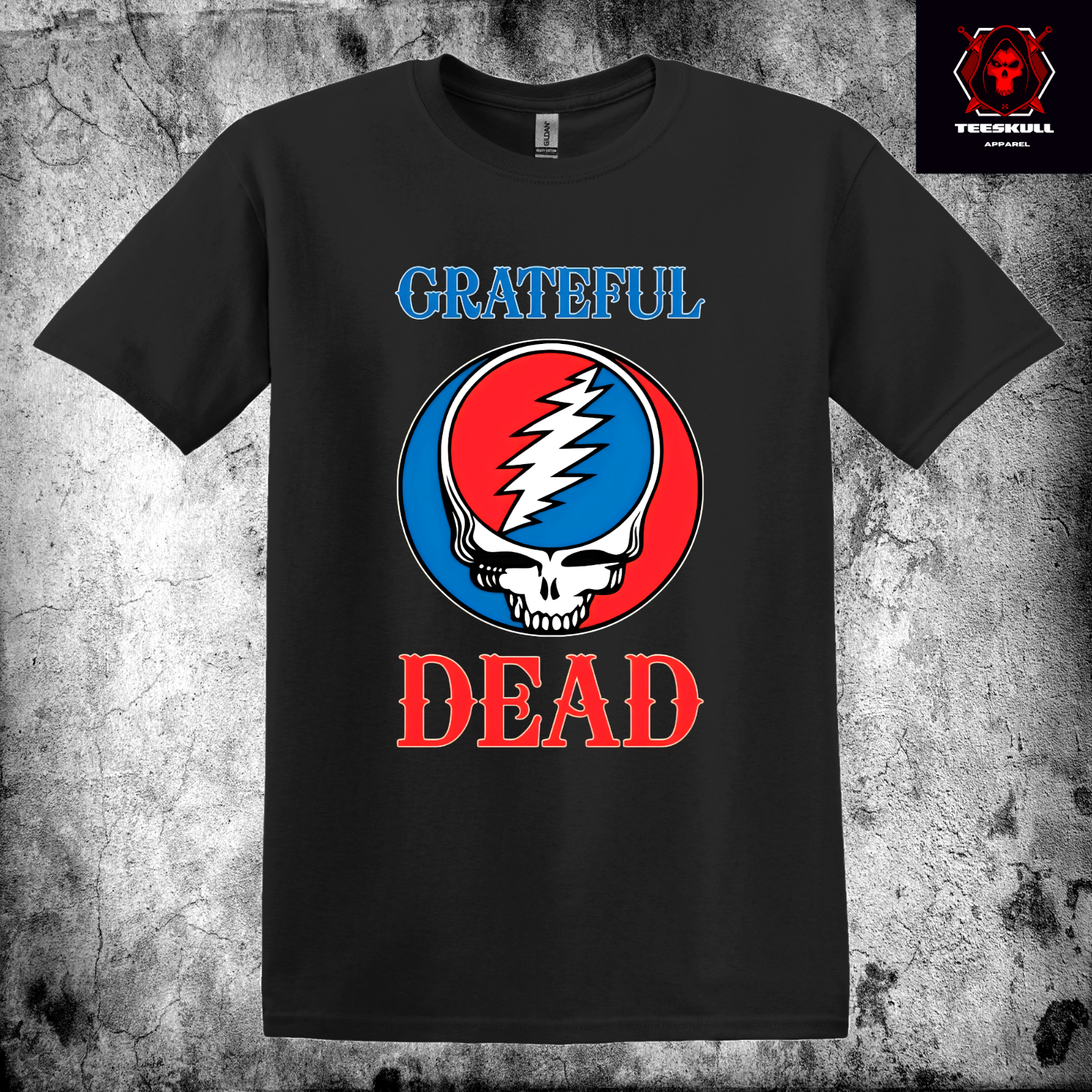 Grateful Dead Classic Rock Band Unisex Cotton T-Shirt Sizes S-3XL