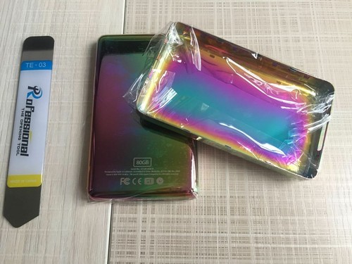 RAINBOW Rear BackPlate Housing Case Cover Panel Fr iPod 5th GEN Video 80GB THICK - Picture 5 of 8