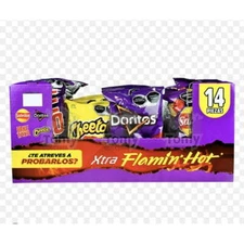 Sabritas XTRA Flamin Hot Variety Pack 14 Bags Doritos Cheetos Paketaxo Chips