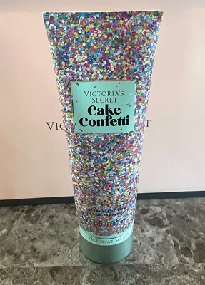 NEW VICTORIA'S SECRET CAKE CONFETTI 8 FL OZ FRAGRANCE LOTION RARE DISCONTINUED