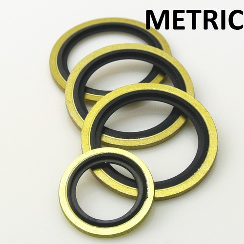 10 x M14 14mm METRIC Bonded Dowty Seal Self Centering Hydraulic Oil