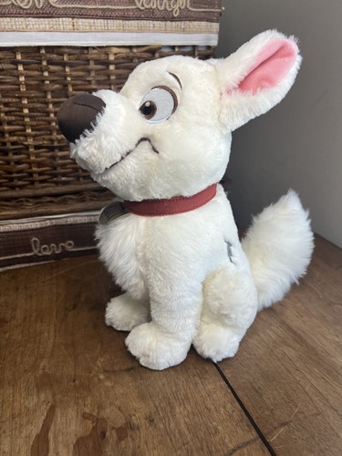 Disney Store Exclusive BOLT Plush Stuffed 12” Animal White Puppy Dog - Picture 3 of 5