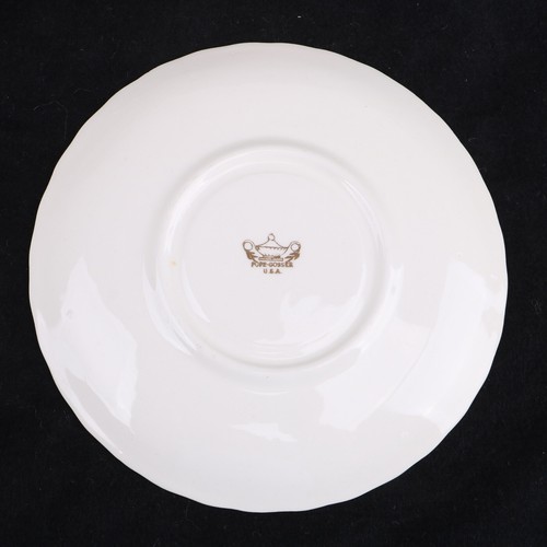 8 Pope Gosser Pottery Revere Saucers - Picture 6 of 7