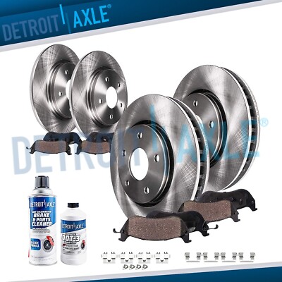 10pc AWD Front Rear Disc Brake Rotors Brake Pads Kit for 2016 2017 Mazda CX-5