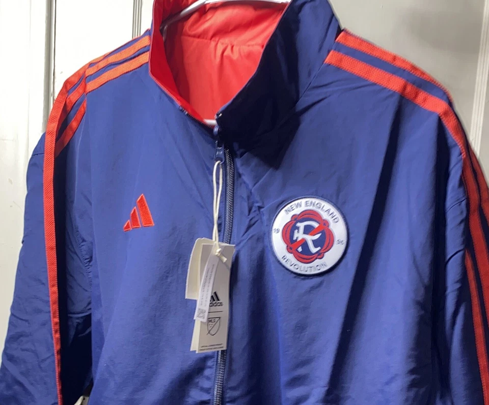 Adidas NE ANTHM REVOLUTION Reversible Jacket In Blue/red Size XL New - Image 2 of 4